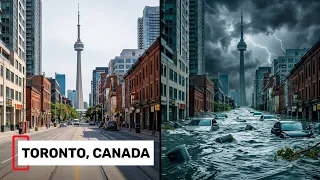 Toronto, CANADA Bajo Agua: Tormenta Histórica