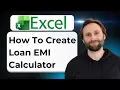 How to Create Loan EMI Calculator in Microsoft Excel 2026 Guide