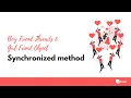 Synchronized method - Boy Friend Threads Girl Friend Object