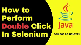 Perform Double Click In Selenium