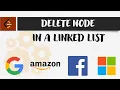 Delete Node in a Linked List LeetCode 237 Python O 1 solution