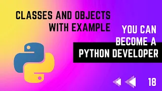 Classes and Objects with Example Python Tutorial Series In Tamil EMC Academy