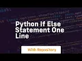 python if else statement one line