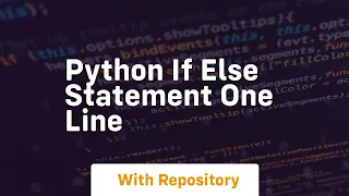 python if else statement one line