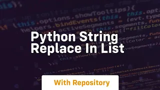 python string replace in list