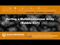 C Xamarin Cohort 06J - Sorting Multidimensional Arrays Bubble Sort