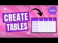 How to Make a Table in Canva Easy 2026
