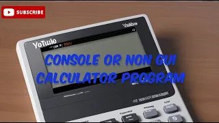 Non GUI Or Console Calculator Program Made With Small Basic