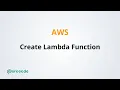 AWS Create lambda function Hindi