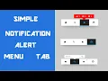 How To Create An Animated Notification Alert Menu Using HTML CSS