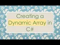Creating a Dynamic Array in C