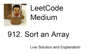 912 Sort an Array python Leetcode Medium