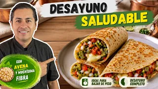 ¿Quieres bajar de peso? Prepara estas CREPAS de AVENA para un DESAYUNO saludable
