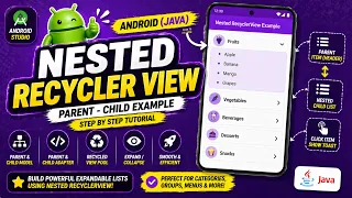 ANDROID - NESTED RECYCLERVIEW TUTORIAL IN JAVA