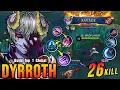 Download Lagu SAVAGE + 26 Kills!! 100% Brutal DMG Build Dyrroth One Shot Combo - Build Top 1 Global Dyrroth ~ MLBB
