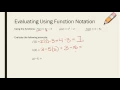 Unit 5 Function Notation