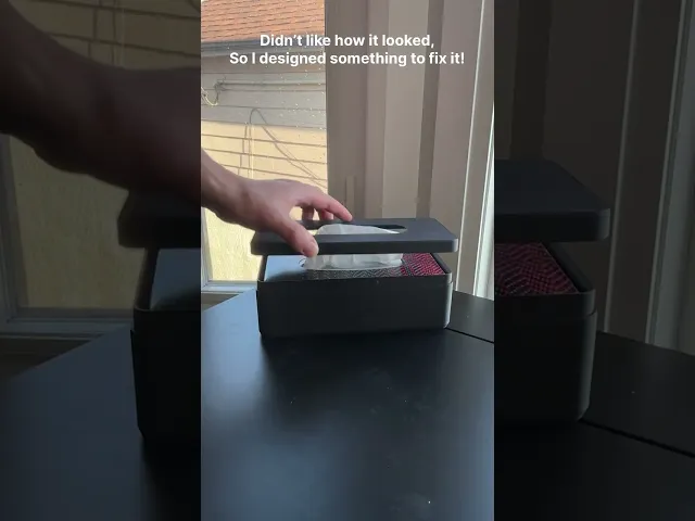 Minimalist Tissue Box Cover – Snap-On Lid | 3D Printable video thumbnail