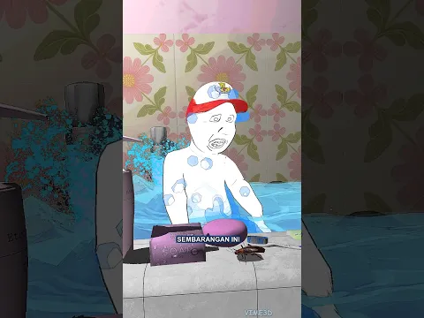 Anak ini di jahilin Ibunya agar dia tidak Mandi sembarangan lagi