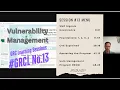 Vulnerability Management Program GRC Learning Session 13