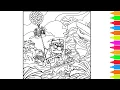Coloring Disney Pixar UP Carl Fredricksen Russell Flying House Carl and Ellie Coloring Pages