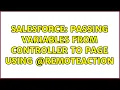 Salesforce Passing variables from Controller to Page using RemoteAction 2 Solutions