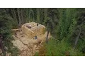 Will This Frontiersman Finish Building His Cabin Before The Snow Flies
