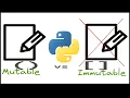 PYTHON FOR DATA ANALYTICS Mutability Vs Immutability Understanding Mutable Objects with Jupyter
