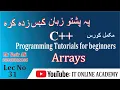 31 Arrays in C With Programs for baginners in pashto IT ONLINE ACADEMY
