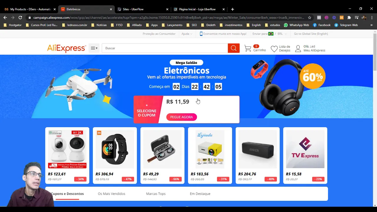 Aula 15 - Como importar produtos do AliEpxress com DSERS