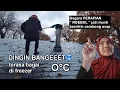 Lagu Perapian ngebul, terpaksa naik atap  untuk membersihkan cerobong asap perapian di temperature 0°C