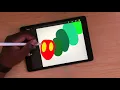 The Very Hungry Caterpillar Tutorial for Pre-k in procreate