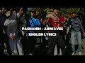 Pashanim - Airwaves (English Translation | Lyrics)