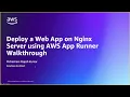 Deploy web app in AWS App Runner Amazon Web Services