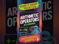 C Language Arithmetic Operators Complete Beginner Guide