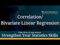 Strengthen Your Stats Skills Correlation and Bivariate Regression