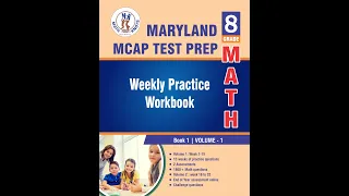 Maryland MCAP 8th Grade Math Test Prep Volume 1 Workbook 1800 Practice Questions