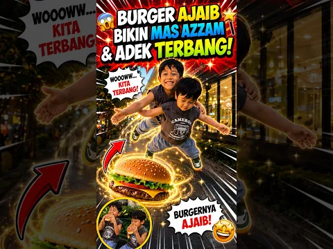 Burger Ajaib Bikin Kakak & Adek Terbang! 😱🍔