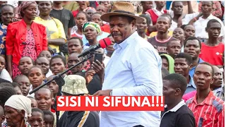 DRAMA!! IN BUMULA AS MP WAMBOKA LEADS A CROWD WITH SISI NI SIFUNA CHANTS AT A BURIAL