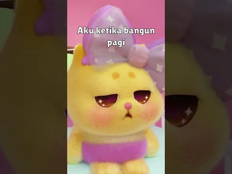 Hayoo siapa yang kalau bangun pagi kayak gini? #funny #shortsviral #cute #animation #cartoon #trend