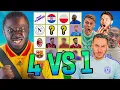 EVERYONE VS JUWON at FOOTBALL TIC TAC TOE was HISTORY of YOUTUBE