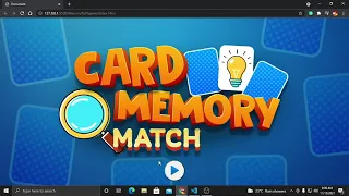 Card Matching Memory Game HTML CSS JavaScript Mini Project