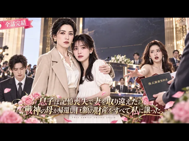 息子は記憶喪失で妻を取り違えた。戦神の母が帰還し、巨額の財産をすべて私に譲った 日本語字幕 無料全話