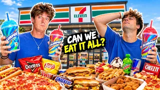 WE CANNOT LEAVE 7-ELEVEN UNTIL WE CONSUME 10,000 CALORIES (WORLD RECORD)