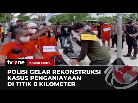 Rekonstruksi Aksi Kekerasan Jalanan di Titik 0 Kilometer di Yogyakarta