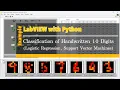 LabVIEW with python Classification Handwritten Digits using Logistic Regression method