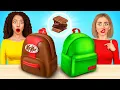 Download Lagu Chocolate Vs Real Food Challenge | Chocolate Food Cooking Challenge by X-Challenge