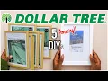 5 QUICK Dollar Tree DIY Home Decor Using Photo Frames Easy Budget-Friendly Crafts
