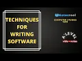 Techniques for Writing Software A Level Notes Computer Studies 9608