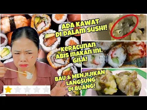 Video Thumbnail: BELI SUSHI RATING TERBURUK DI GRAB FOOD!