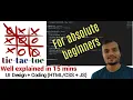Tic tac toe game Game board design with Javascript